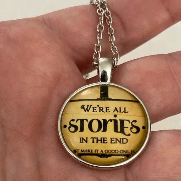 We’re all stories in the end Dr Who necklace - Picture 3 of 4
